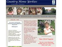 Tablet Screenshot of countryhomeyorkies.com